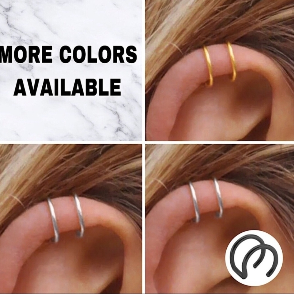 HP🔥🔥NWT Silver Ear Wrap/Cuff - Picture 7 of 7